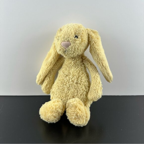 Jellycat Bashful Bunny Sunshine Lemon Yellow 8" Small Soft Lovey Stuffed Plush - Picture 1 of 6